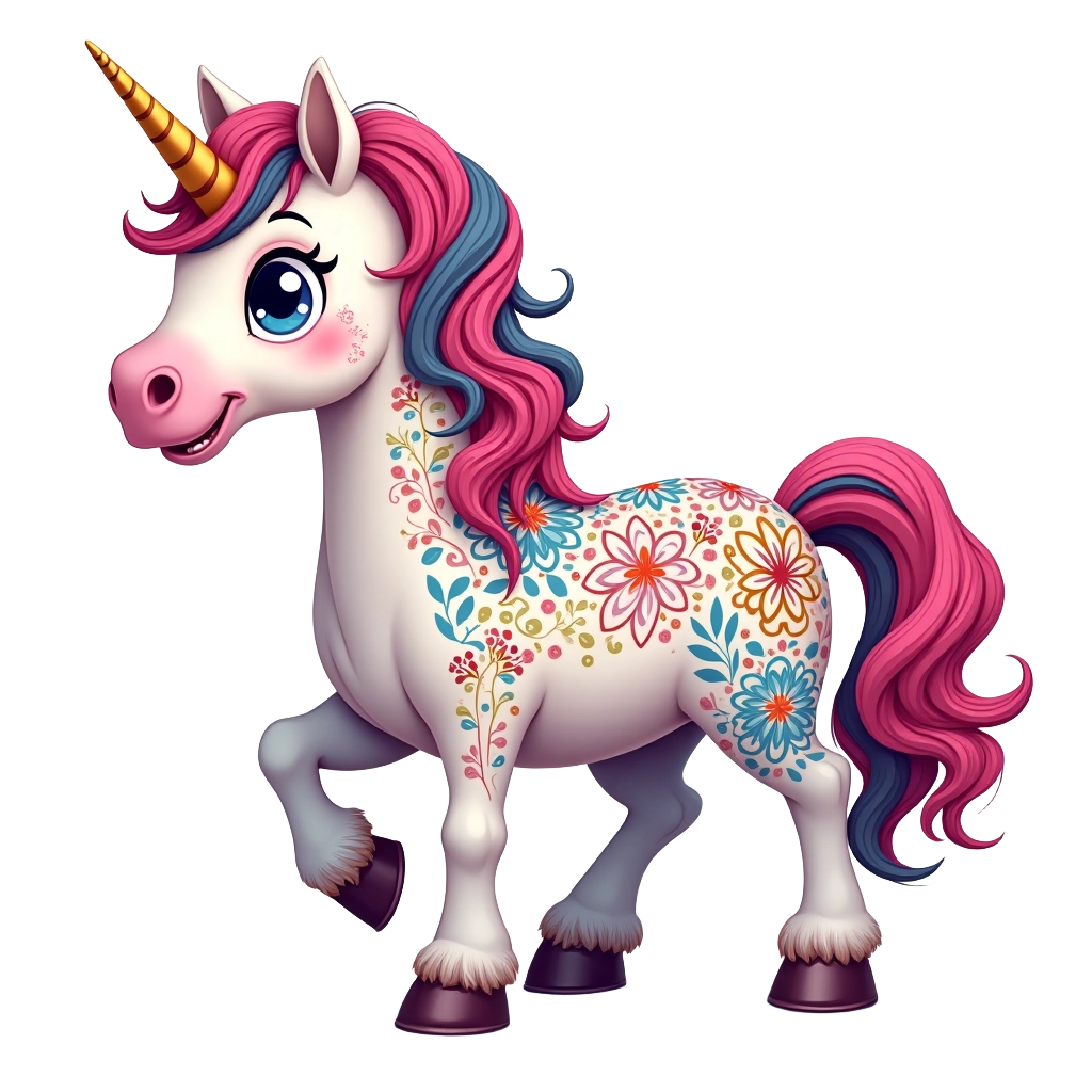 Enchanted Floral Unicorn